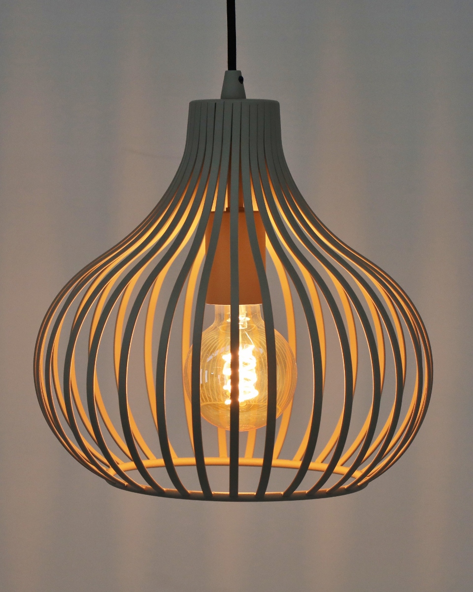 Sierlijke hanglamp GABRI Ø 28 cm | Creme