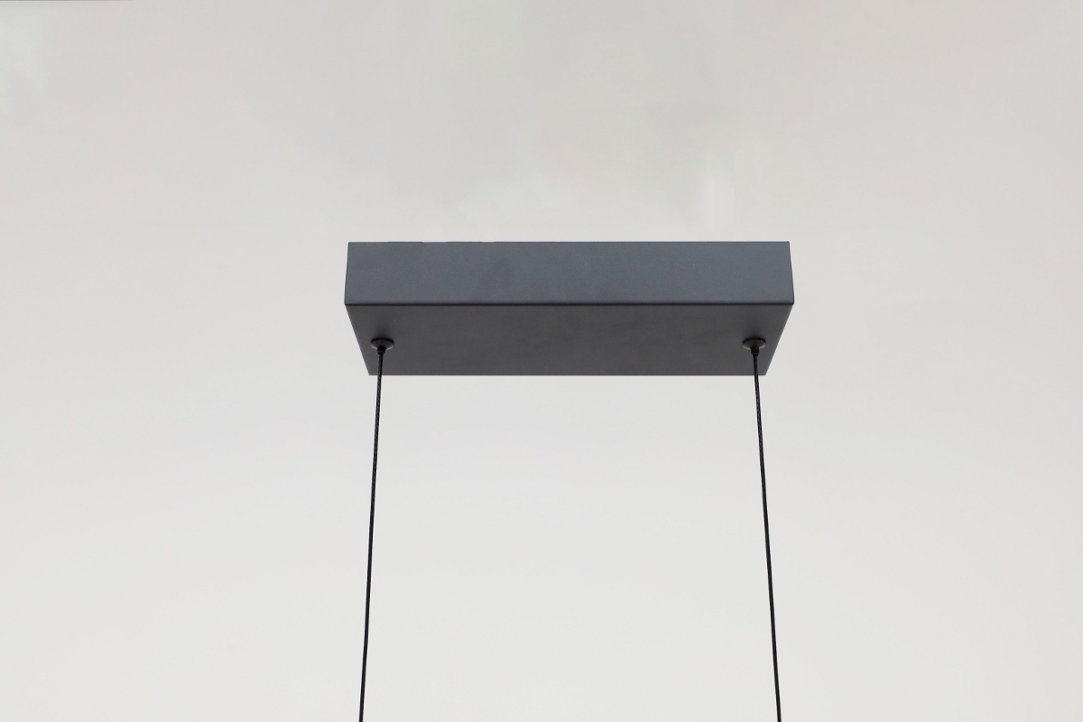 Strakke hanglamp TANDRIA 160 cm | Zwart