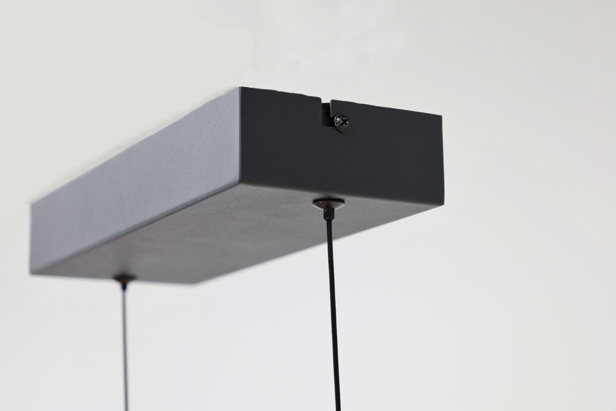 Strakke hanglamp TANDRIA 160 cm | Zwart
