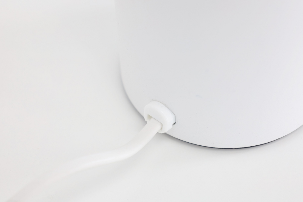 Kantelbare tafellamp BOX ROUND met touch dimmer | Wit