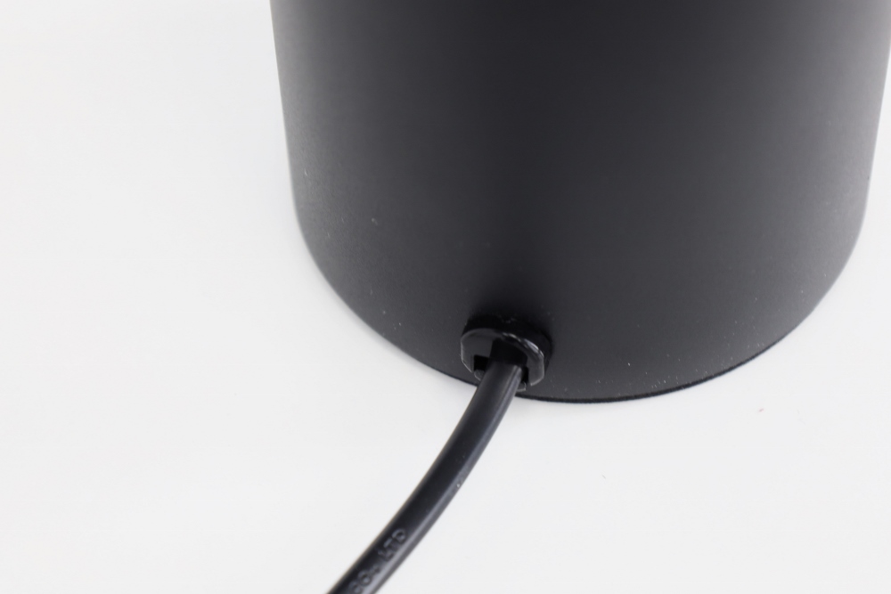 Kantelbare tafellamp BOX ROUND met touch dimmer | Zwart