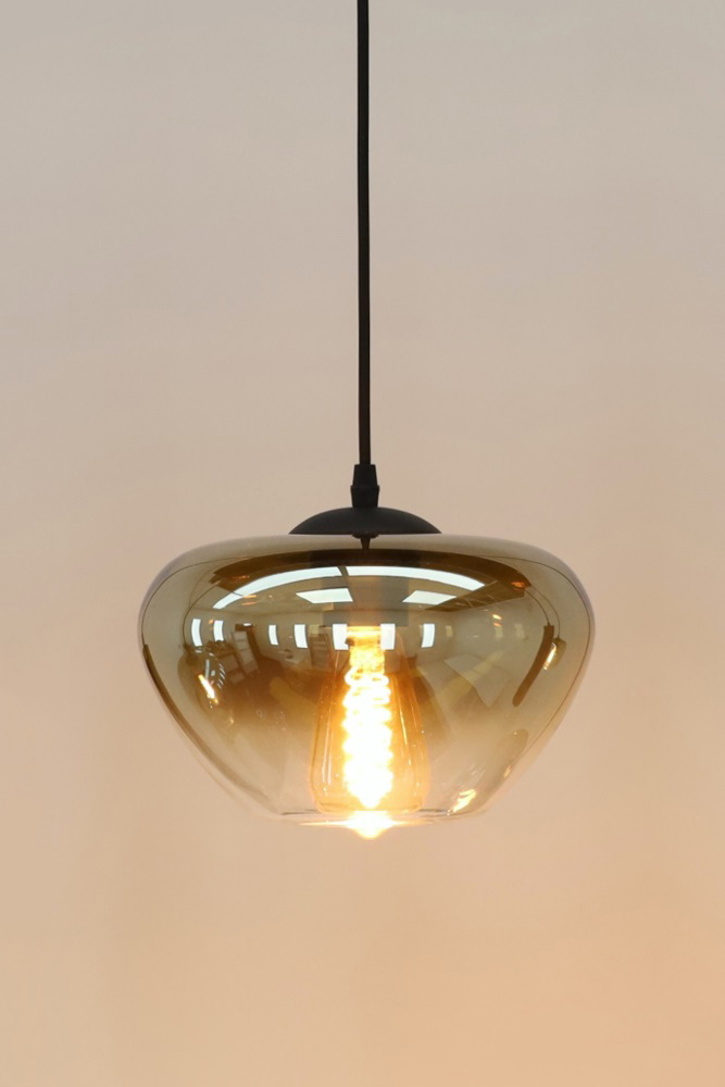 Los glas GENUA gold fading / amber | Ø 24 cm