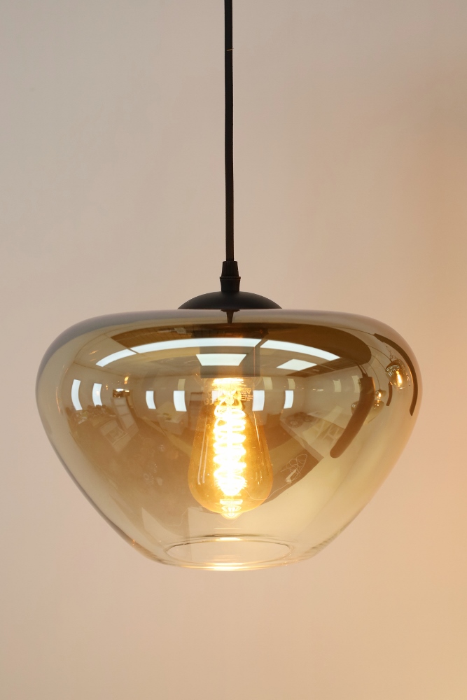 Los glas GENUA gold fading / amber | Ø 29 cm