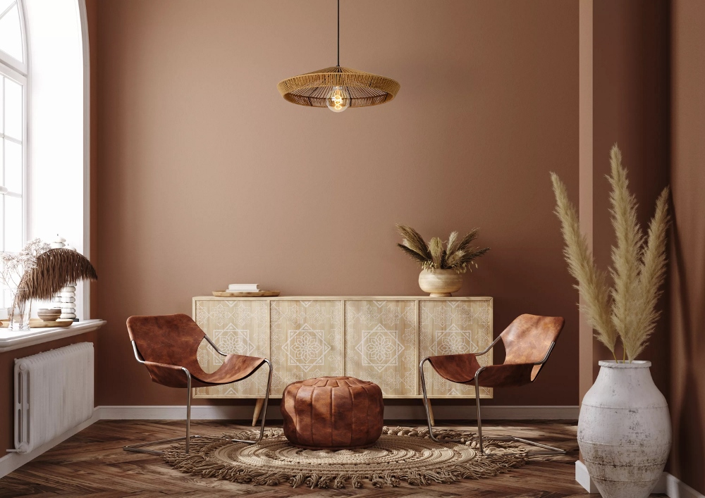 Hanglamp KAYHUN gevlochten papier naturel | Ø 50 cm