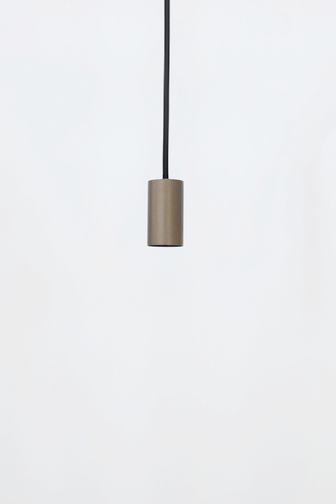 Strakke metalen pendel RANNY E27 Brushed Brown Copper | 2 meter snoer