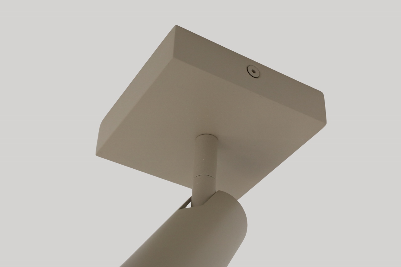 Moderne opbouwspot DORADO 1-lichts | Taupe