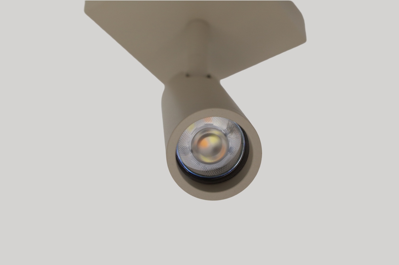 Moderne opbouwspot DORADO 1-lichts | Taupe