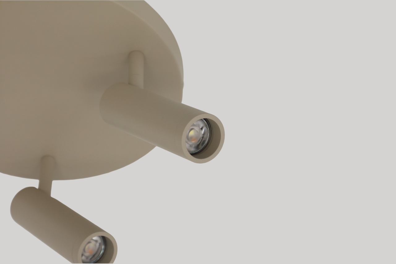Moderne opbouwspot DORADO 3-lichts | Taupe