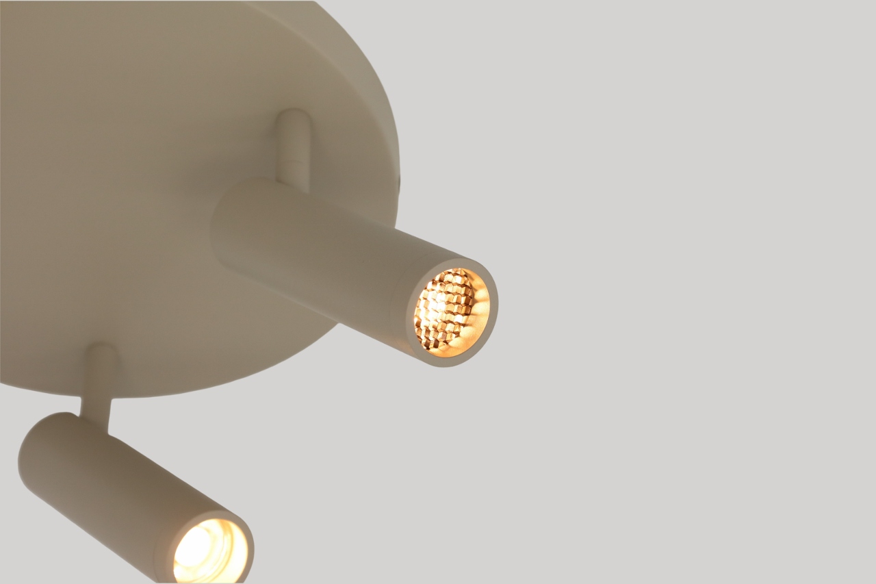 Moderne opbouwspot DORADO 3-lichts | Taupe