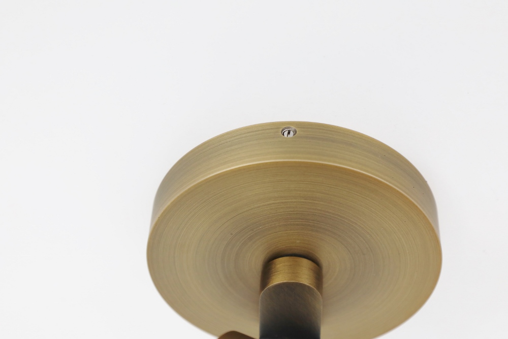 Stijlvolle strakke 1-lichts opbouwspot SCOOP rond | Brons
