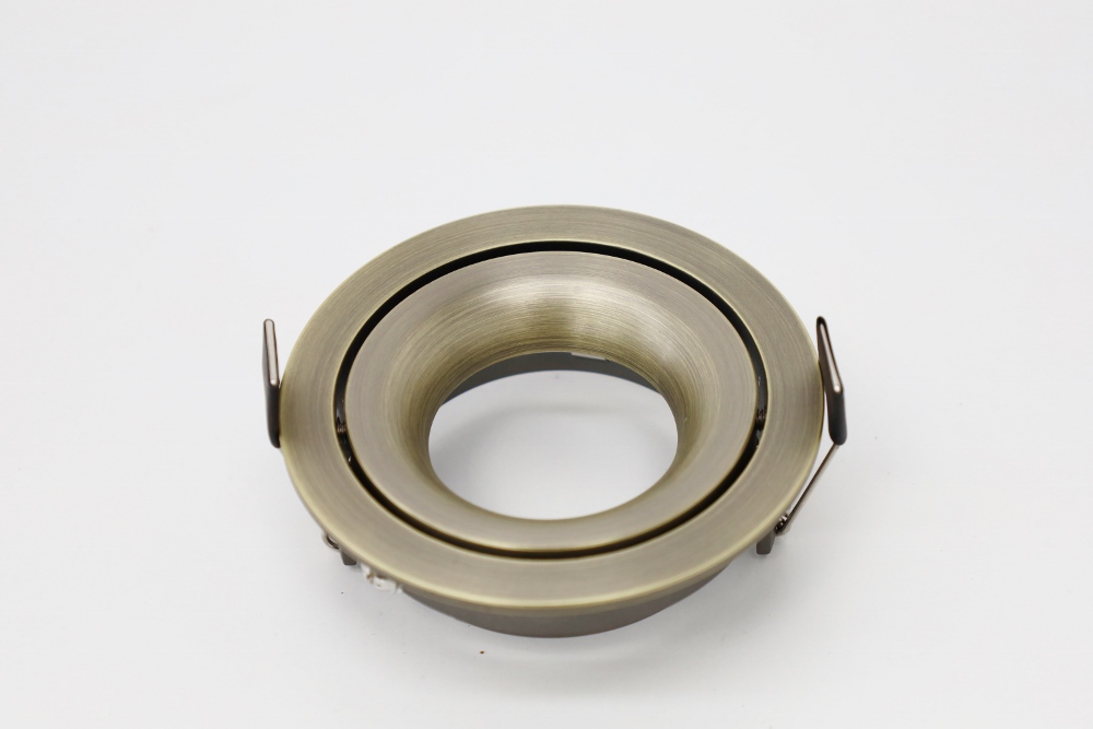 Elegante ronde inbouwspot SMOOTH kantelbaar 9 cm | Antiek brons