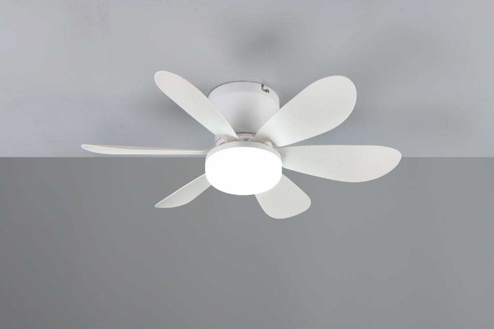 Compacte plafondventilator AGDER wit Ø 53 cm met lamp | 3 snelheden