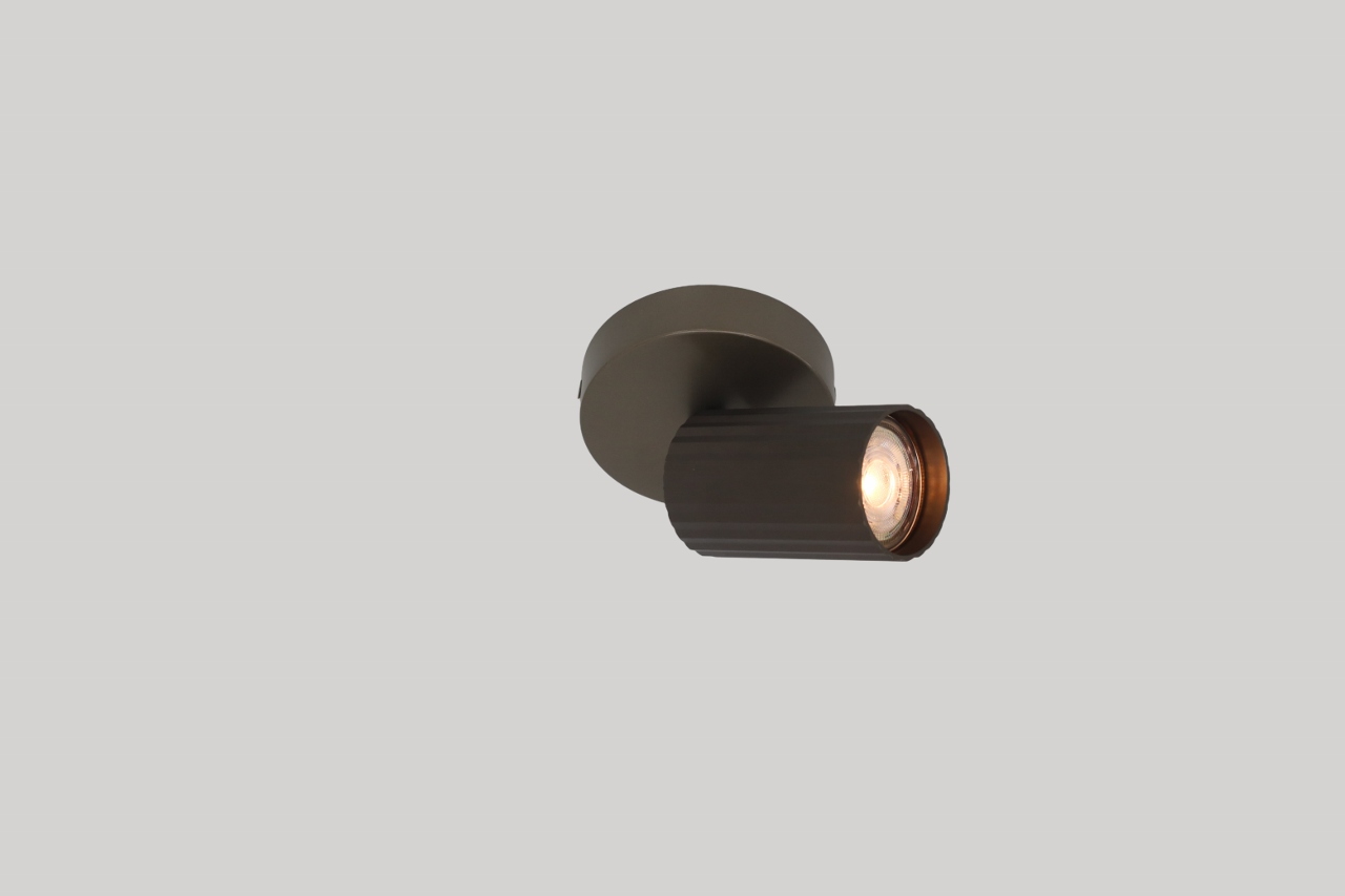 Stijlvolle opbouwspot ANNA 1-lichts | Brons