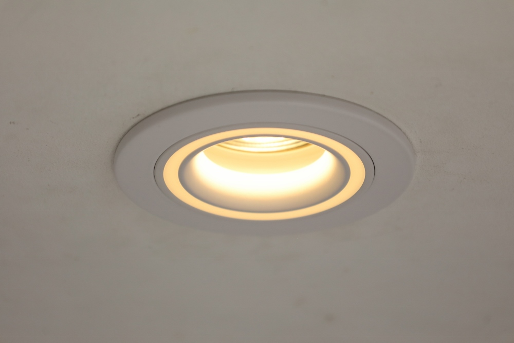 Sfeervolle ronde inbouwspot MOON 9,5 cm | Wit