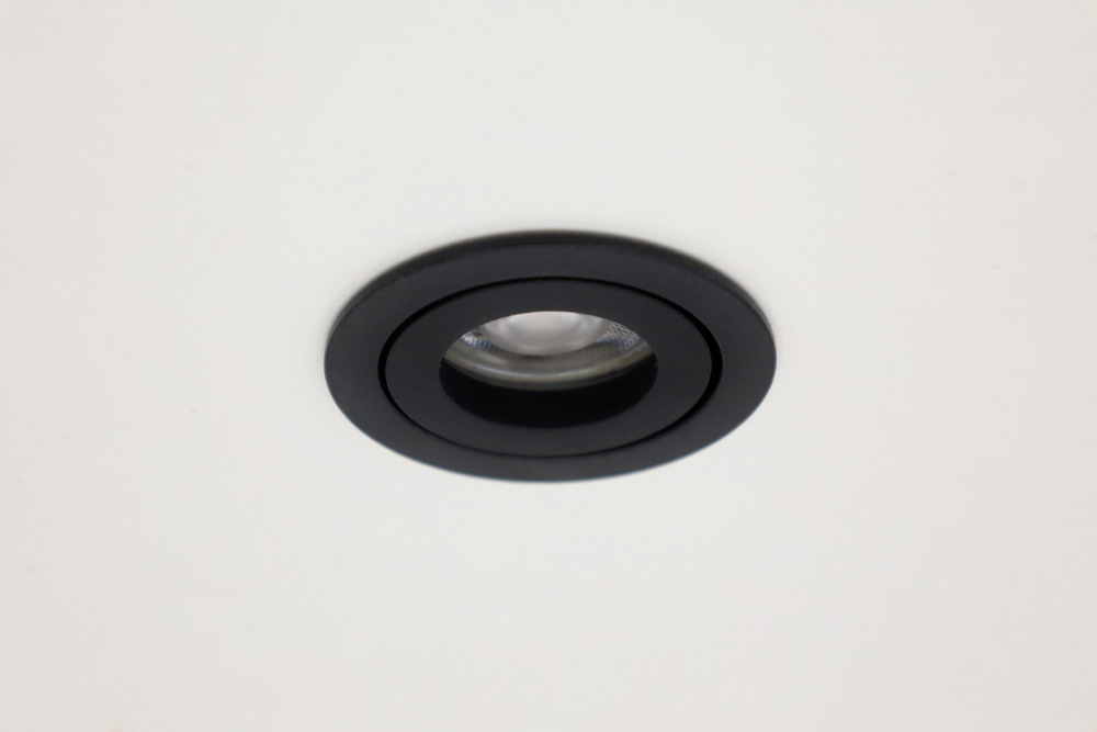 Kleine ronde inbouwspot HELAS MR11 Ø 5,5 cm | Zwart