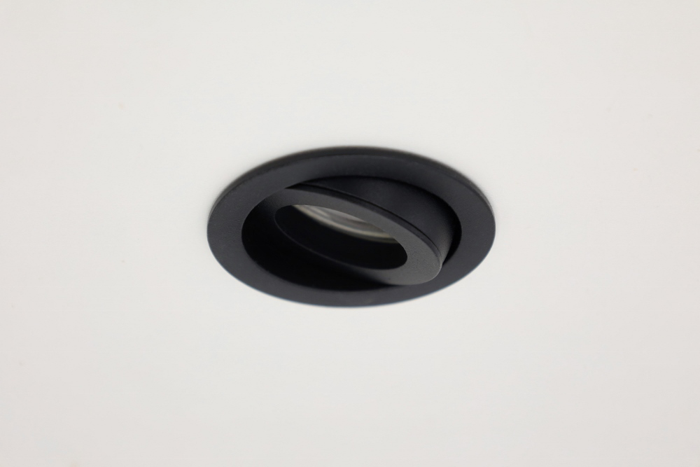Kleine ronde inbouwspot HELAS MR11 Ø 5,5 cm | Zwart
