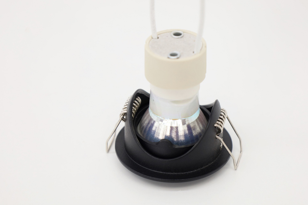 Kleine ronde inbouwspot HELAS MR11 Ø 5,5 cm | Zwart