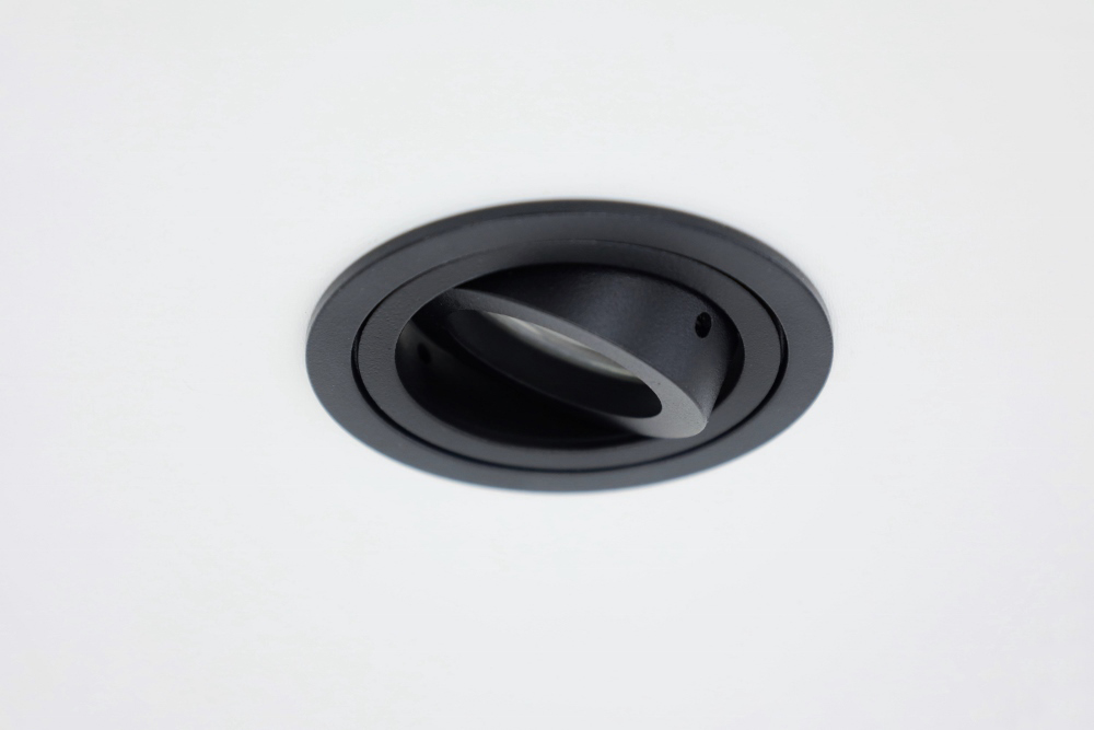 Kleine ronde inbouwspot HELAS II MR11 Ø 6,3 cm | Zwart