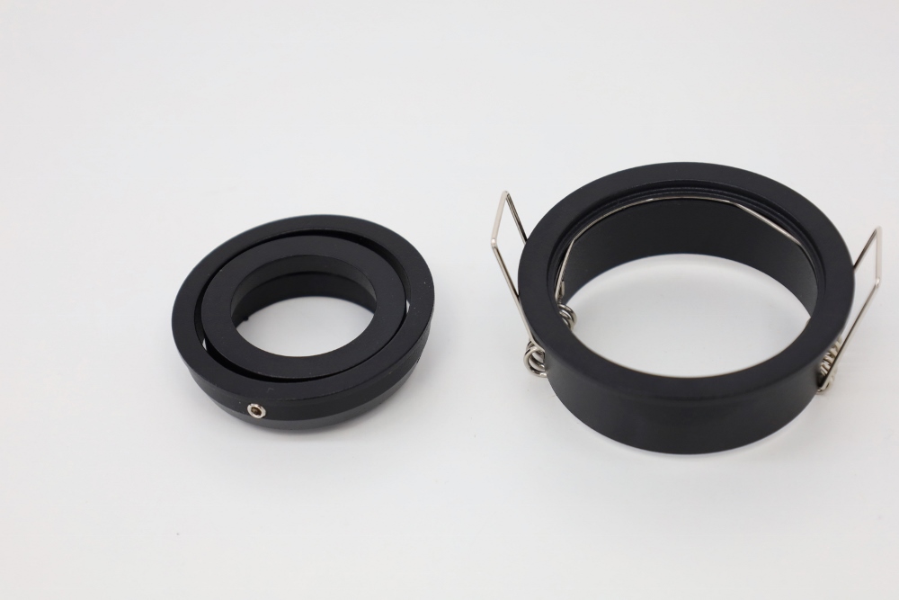 Kleine ronde inbouwspot HELAS II MR11 Ø 6,3 cm | Zwart
