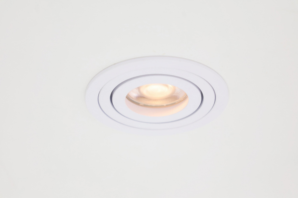 Kleine ronde inbouwspot HELAS II MR11 Ø 6,3 cm | Wit