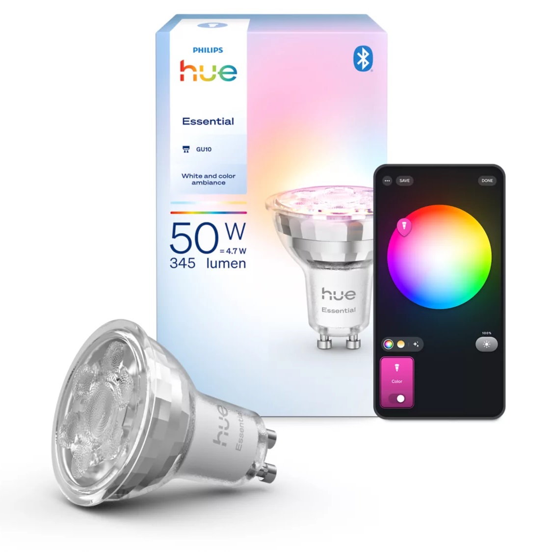 Philips Hue Essential White Ambiance en Color GU10 losse lamp