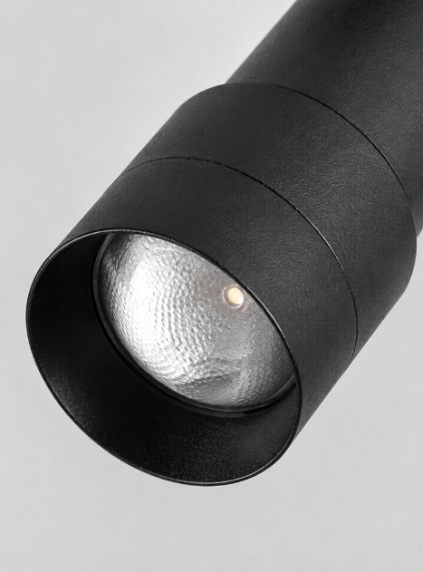 Functionele opbouwspot LIAM 3-standen | Zwart