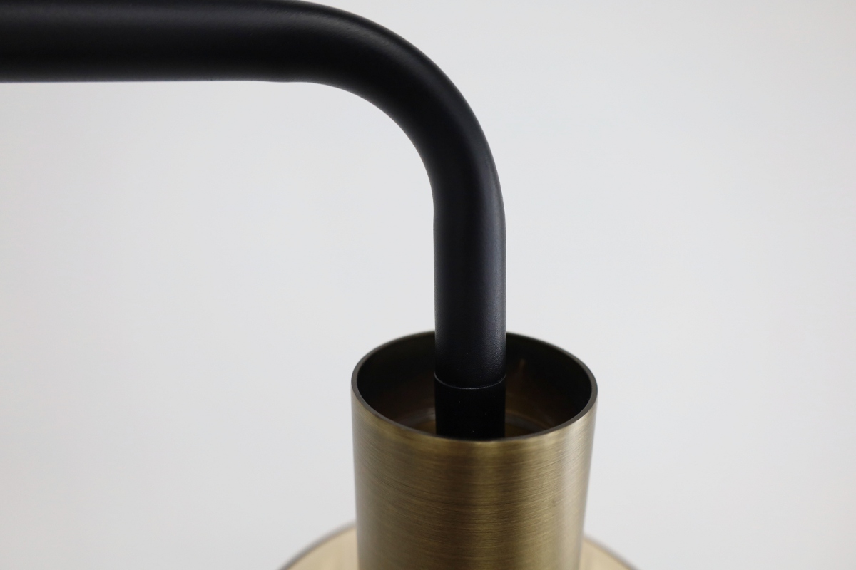 Sfeervolle vloerlamp MARRONE | Brons / Amber