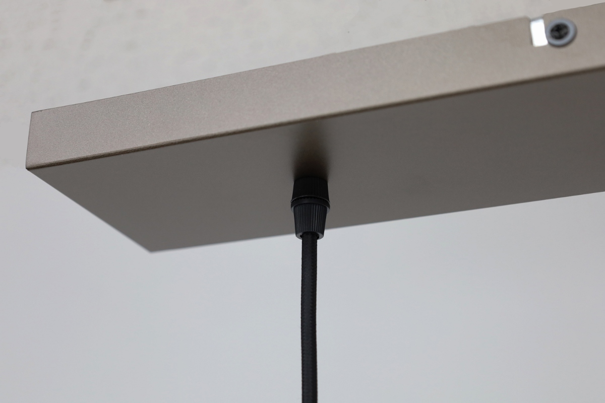Stijlvolle hanglamp DONATO 3-lichts 130 cm | Mokka / Amber