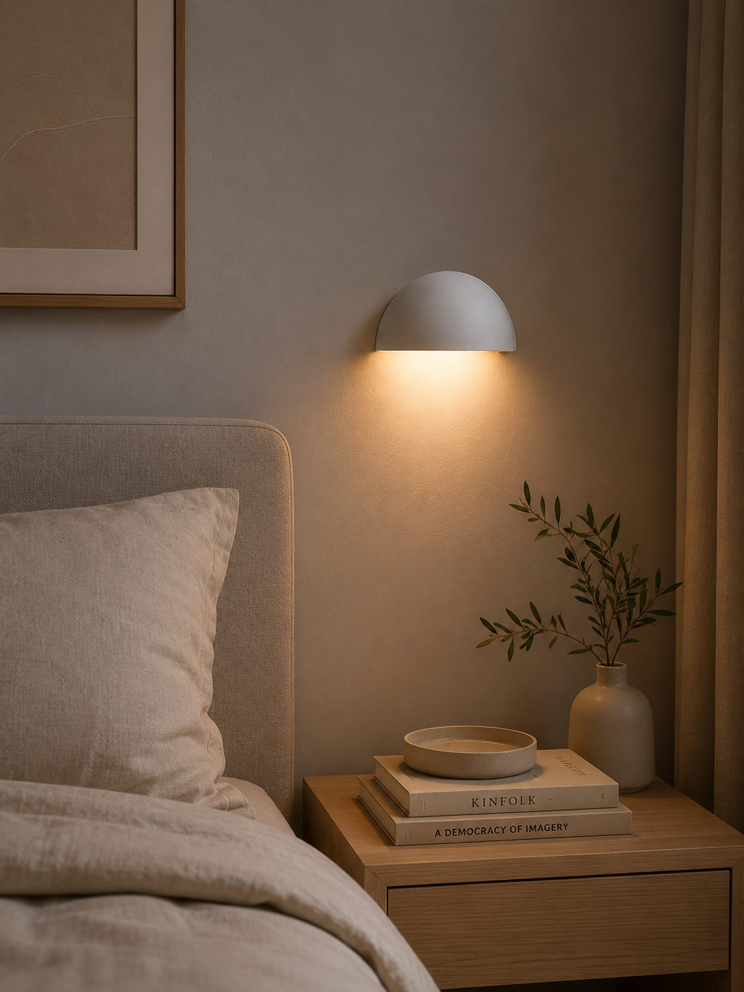 Oplaadbare tafel-wand lamp WIDI | Wit