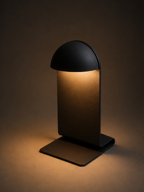 Oplaadbare tafel-wand lamp WIDI | Zwart