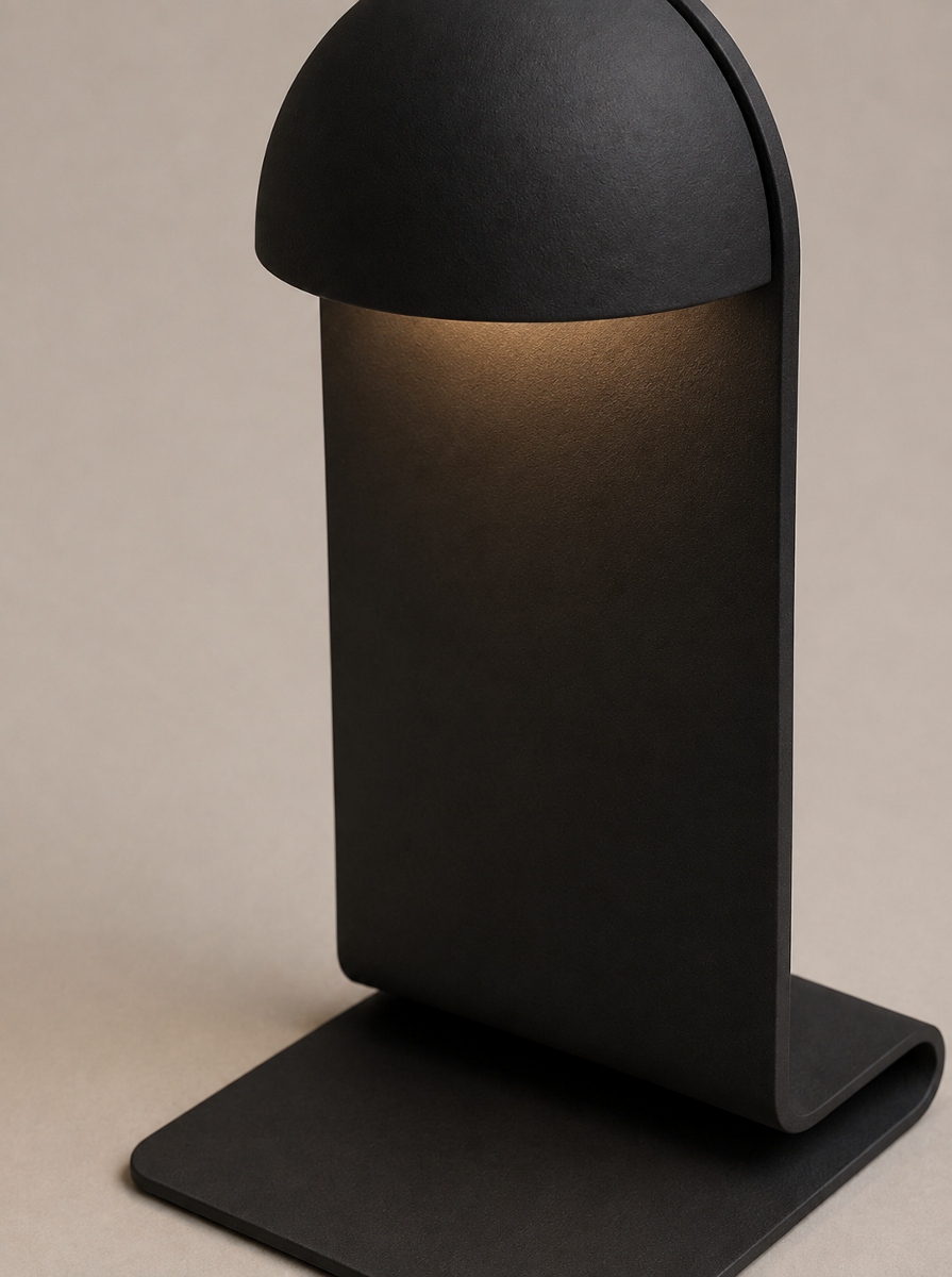 Oplaadbare tafel-wand lamp WIDI | Zwart