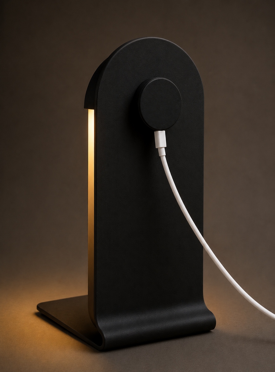 Oplaadbare tafel-wand lamp WIDI | Zwart