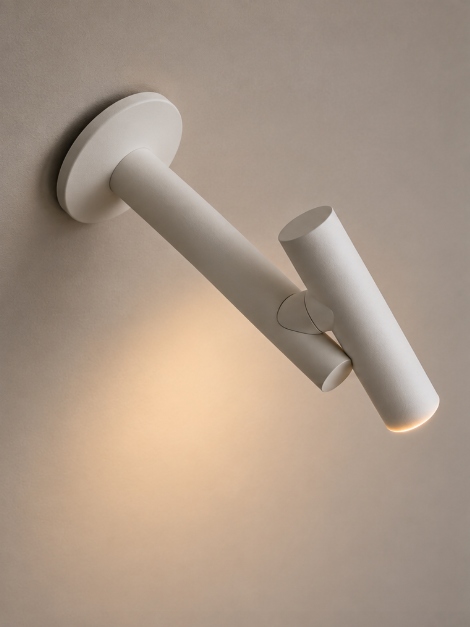 Oplaadbare wandlamp ZOOM WALL | Wit