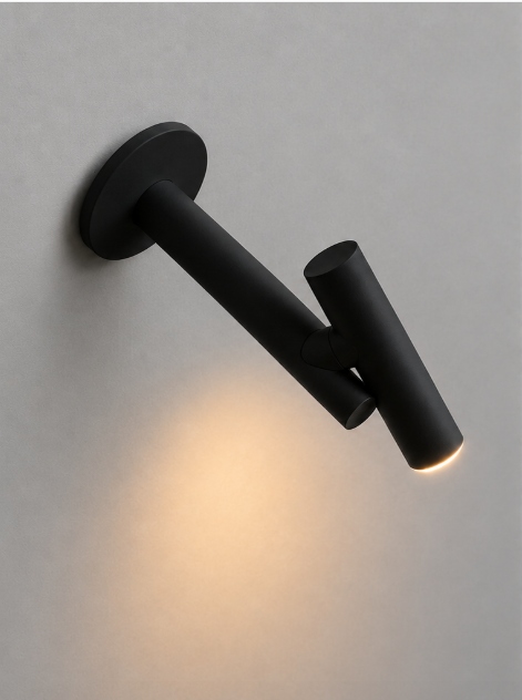 Oplaadbare wandlamp ZOOM WALL | Zwart