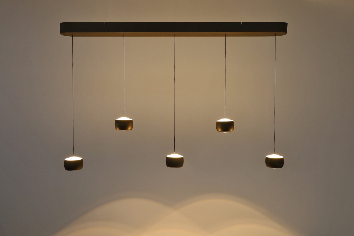 Tijdloze hanglamp JUPITER | Brons / Goud