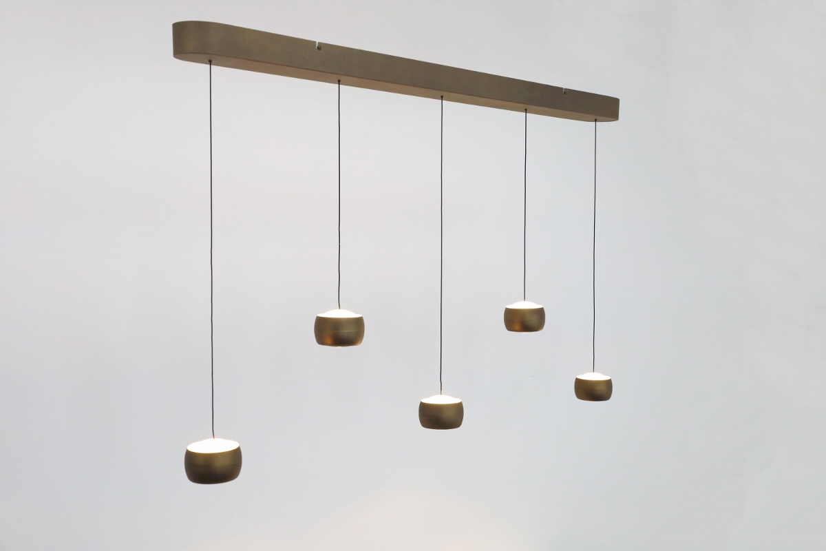 Tijdloze hanglamp JUPITER | Brons / Goud