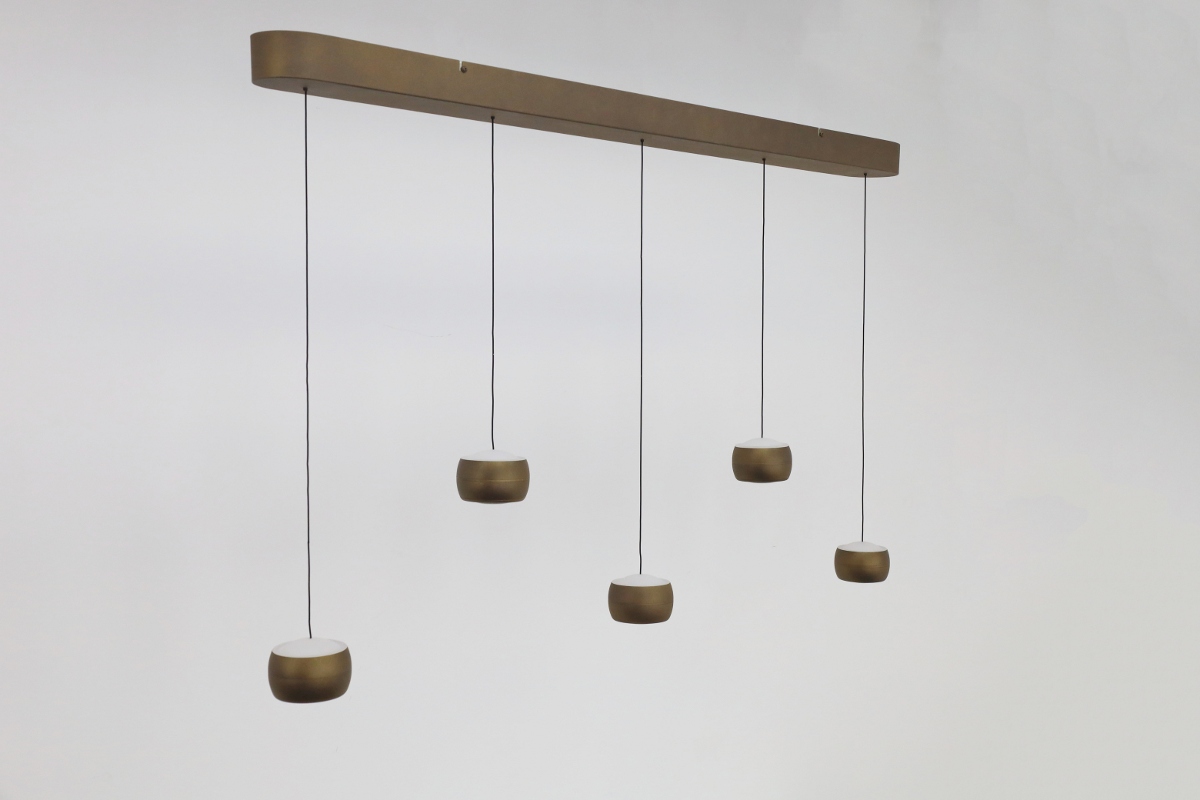 Tijdloze hanglamp JUPITER | Brons / Goud