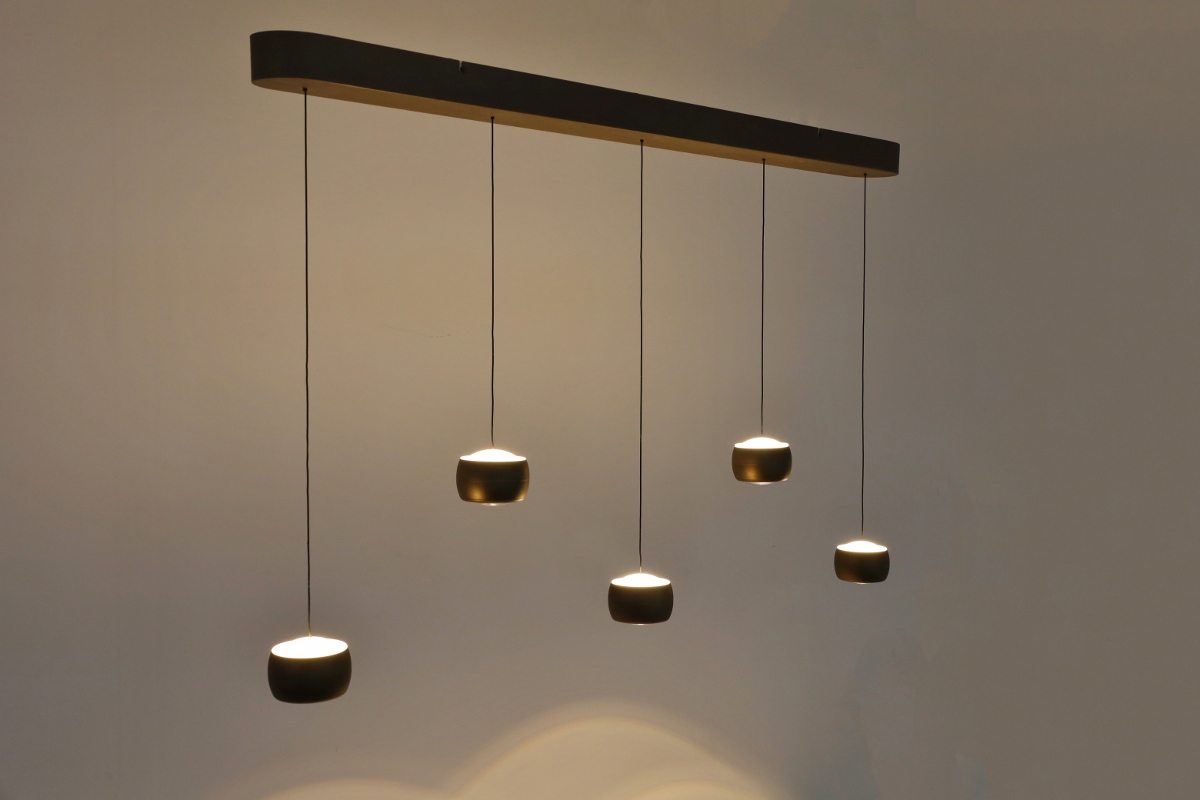 Tijdloze hanglamp JUPITER | Brons / Goud
