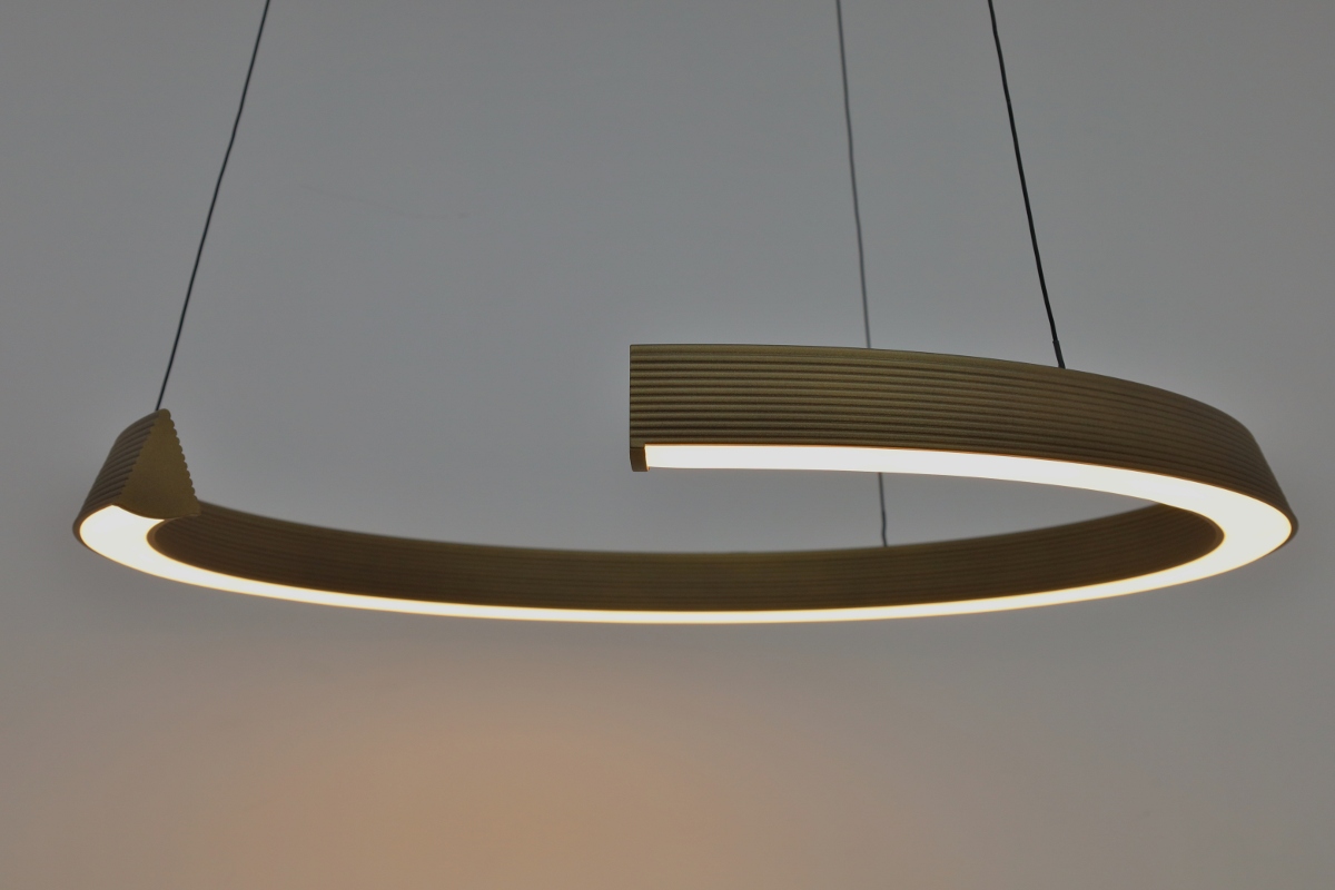 Moderne hanglamp MALLO Ø65 cm | Brons / Goud