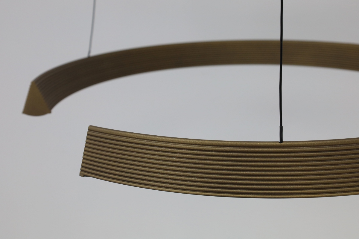 Moderne hanglamp MALLO Ø65 cm | Brons / Goud