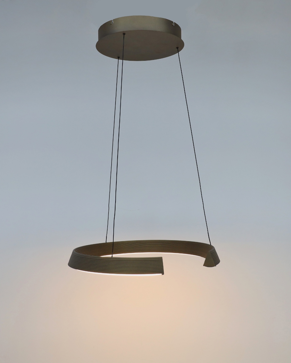 Moderne hanglamp MALLO Ø50 cm | Brons / Goud