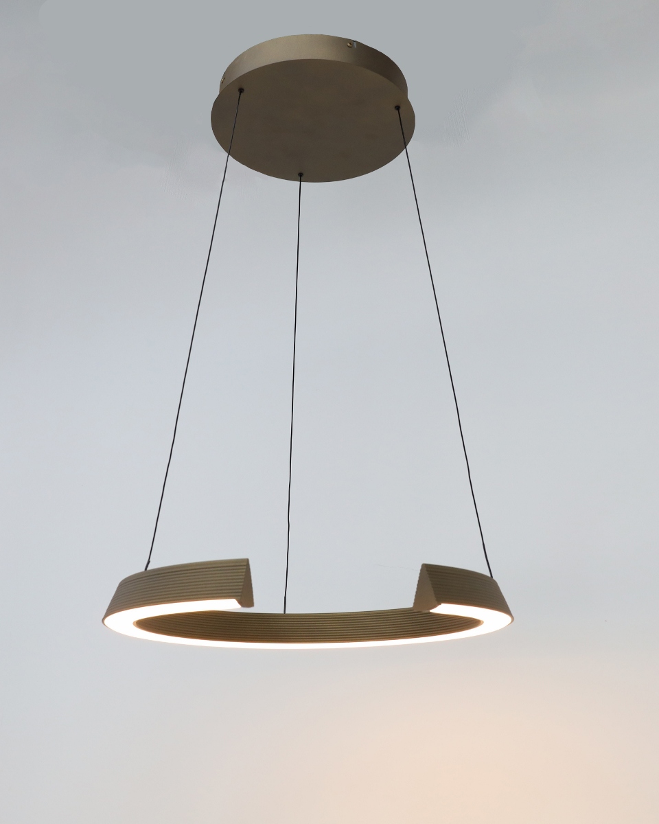 Moderne hanglamp MALLO Ø50 cm | Brons / Goud