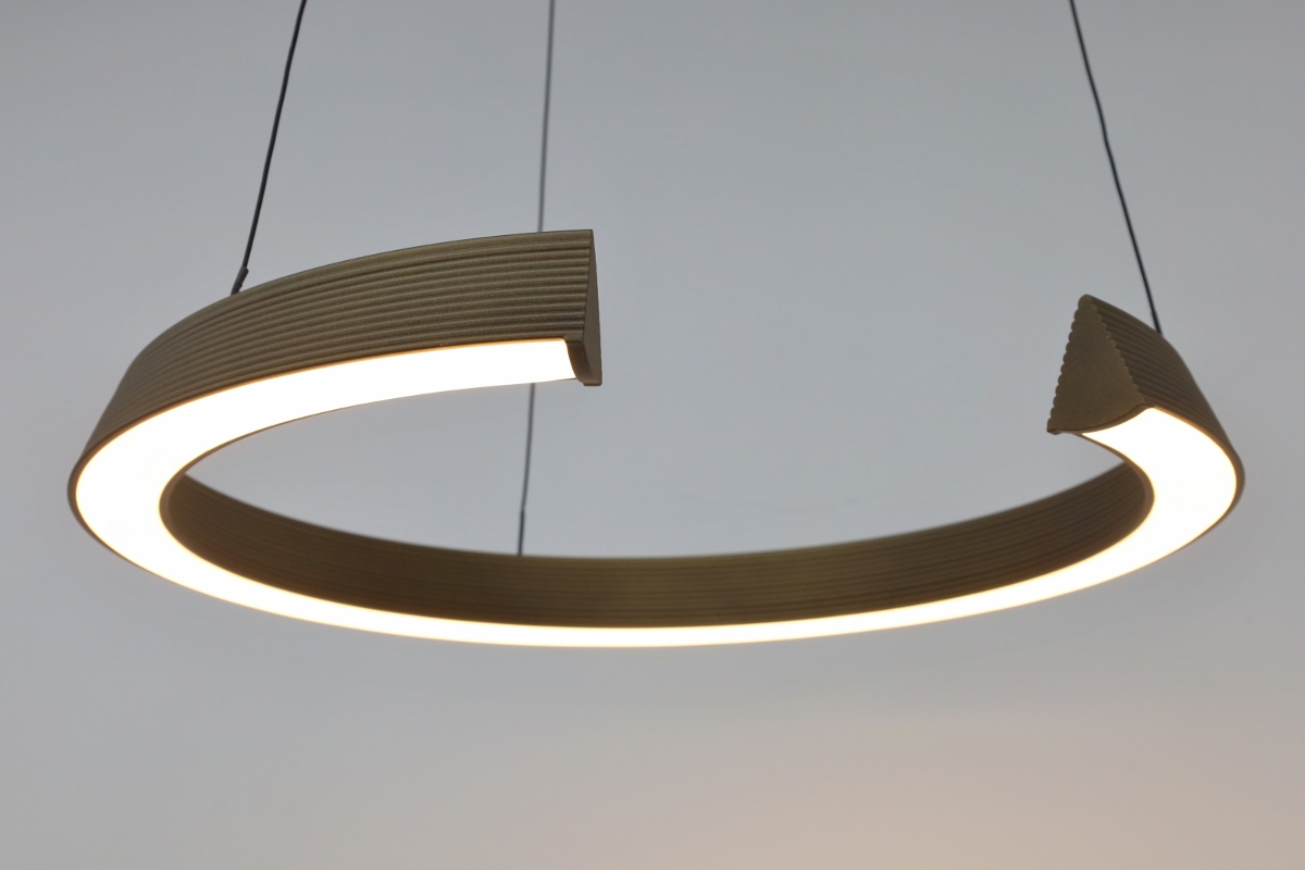 Moderne hanglamp MALLO Ø50 cm | Brons / Goud