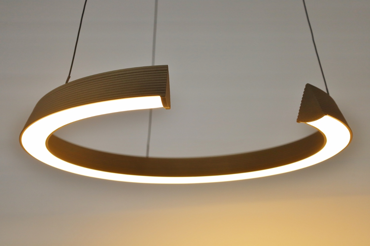 Moderne hanglamp MALLO Ø50 cm | Brons / Goud