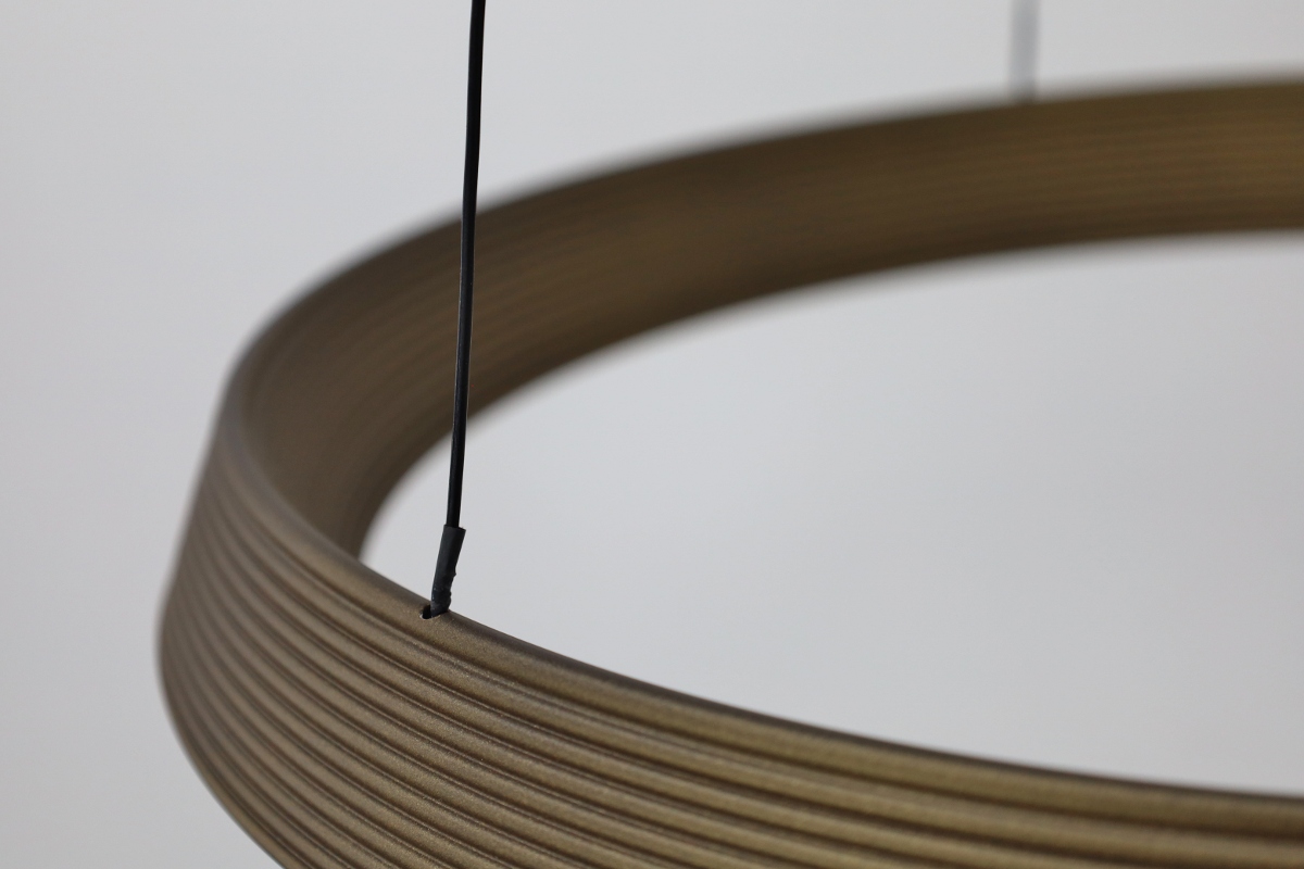 Moderne hanglamp MALLO Ø50 cm | Brons / Goud