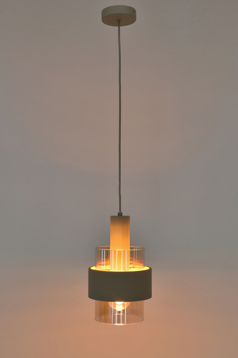 Sfeervolle hanglamp MARRONE | Zand / Amber