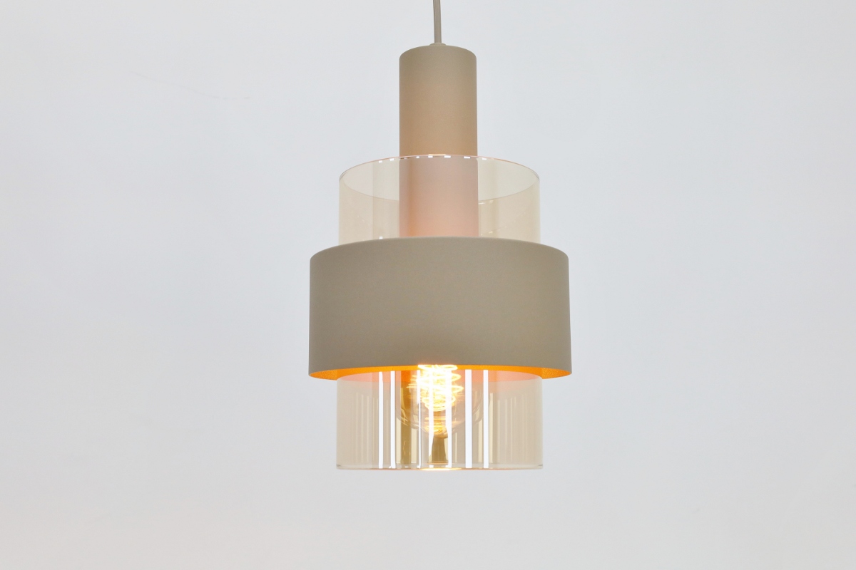 Sfeervolle hanglamp MARRONE | Zand / Amber