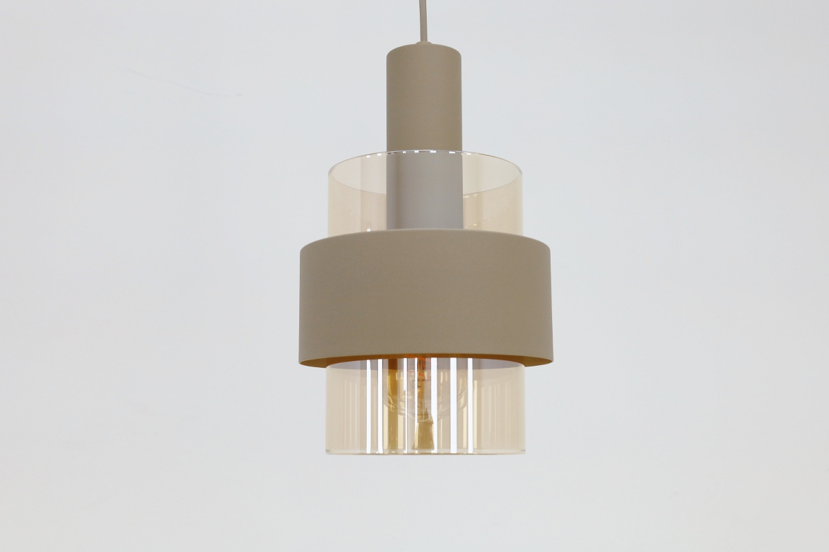 Sfeervolle hanglamp MARRONE | Zand / Amber