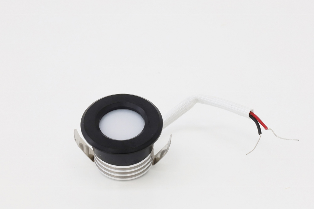 Mini inbouwspot / Verandaspot TONNY Ø 3,7 cm WarmGlow 230 volt | Zwart