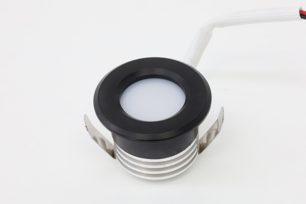 Mini inbouwspot / Verandaspot TONNY Ø 3,7 cm WarmGlow 230 volt | Zwart